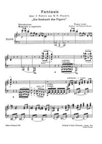 Fantaisie sur Les noces de Figaro de Mozart - Franz Liszt